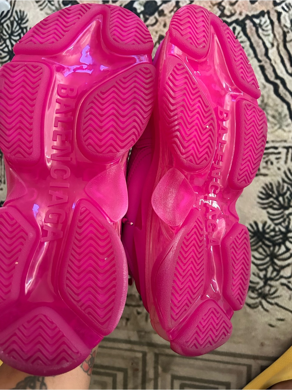 Balenciaga Triple S Hot Pink Women’s Chunky Sneakers - Picture 5 of 5